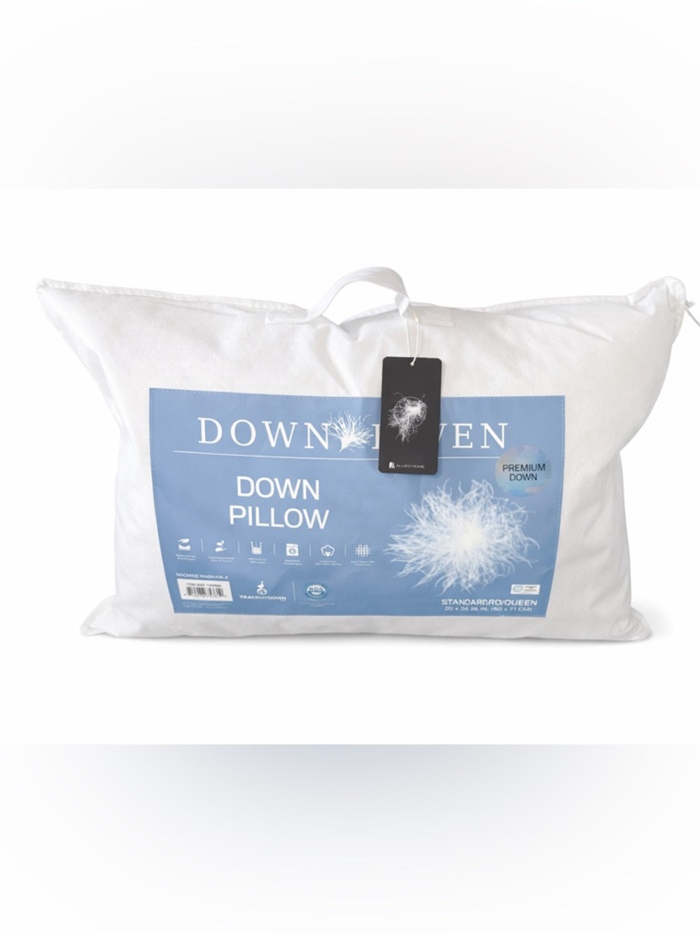 DownHaven Luxury White Down Pillow Standard Queen New - Picture 8 of 9
